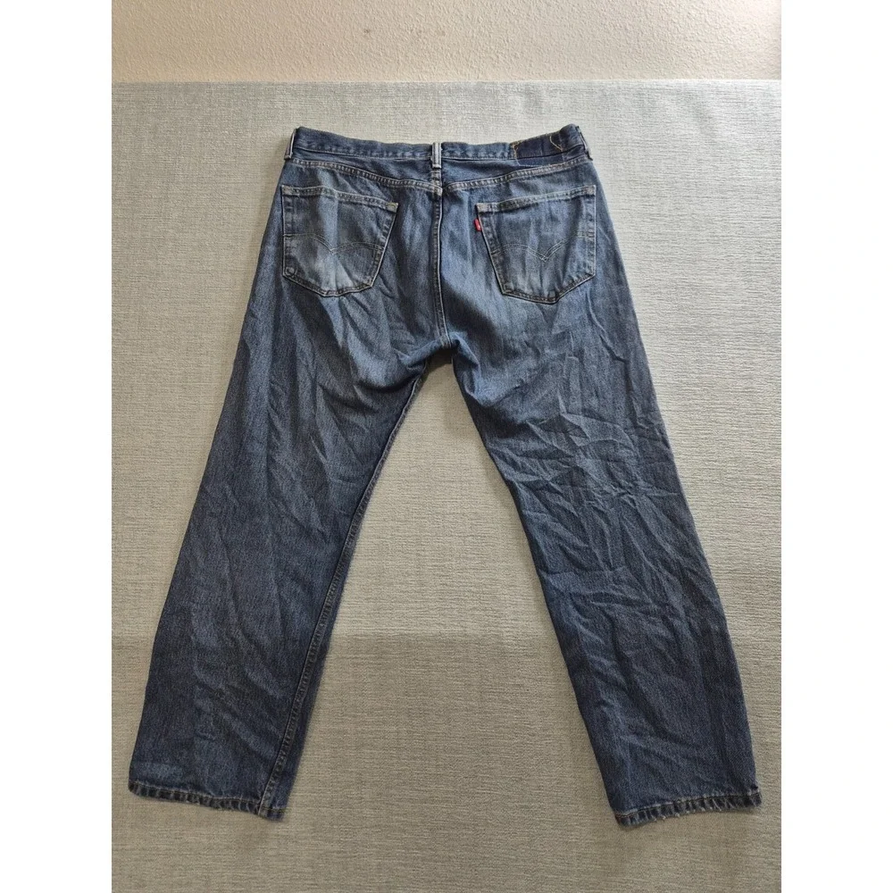 Levi's Jeans Mens 36x26 Blue Denim Preppy 5-Pockets Straight Leg Everyday Wear
